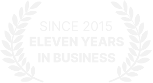 Since 2015 — eleven years in business
